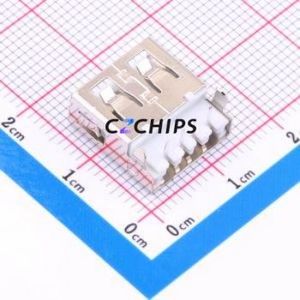 USB90-06-T2-W USB Connector Bent Lead Through Hole Connector Type-A USB 2.0 Female Right Angle Insert - Product Image 1