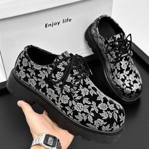 Mocassins pour hommes en cuir souple à semelle épaisse, chaussures décontractées et habillées pour affaires et mariages, profil bas, respirantes, par les meilleures marques - Product Image 1