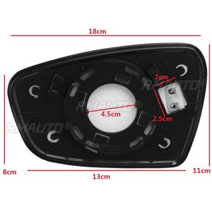 Verre de rétroviseur chauffant anti-buée pour Kia Ceed 2012+ avec coques - Product Image 6