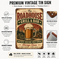 Panneau métallique sur mesure OEM 8x12 pouces, style industriel vieilli, pour décoration murale de bar, bière, pub, taverne, hôtellerie, direct usine