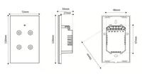Interrupteur mural 110V Toma Corriente Interruptor Inteligente WIFI De Pared Tuya Smart Switch Socket