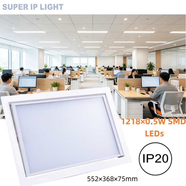 CRI95 200W Bi-Color 3200K-5600K Recessed Manual Flip Fanless Silent Professional Video Fill Light LED Studio Panel Light