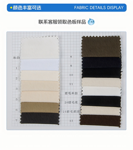 Tissu sergé 100 % coton biologique GOTS Ne 7*6 410 GSM ultra-lourd pour costumes, blazers et vêtements de travail |   <span class=keywords><strong>Toile</strong></span> naturelle - Product Image 5