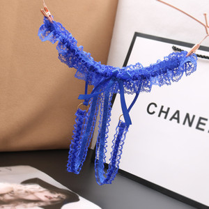 Tanga Sexy Transparente de Cintura Baja con Encaje para Mujeres Jóvenes - Product Image 4