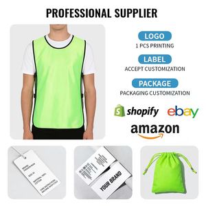 Gilet Sportivo Traspirante per Allenamento Calcio e Basket, Pettorine da Allenamento Scolastico ad Asciugatura Rapida, Casacche da Calcio - Product Image 3