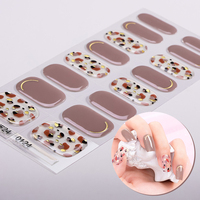 Bandes de gel UV de haute qualité à motifs léopard et pois classiques pour nail art