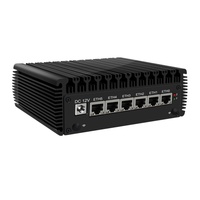 Mini Router Sin Ventilador de 2.5G, 6 Inte1 I225 J4125 Quad Core, 2*DDR4, OPNsense, PfSense, Firewall, Mini PC Barebone