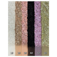2025 haut de gamme qualité en trois dimensions fleur broderie dentelle tissu transfrontalier Sequin perle Tube broderie dentelle lourde