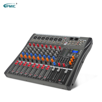 Mélangeur audio professionnel à 8 canaux avec console de mixage USB pour lecteur MP3 du mixeur DSP DJ Audio Console