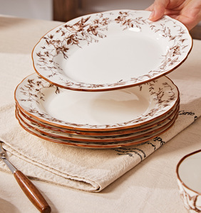 Vajilla de Cerámica Floral Retro <span class=keywords><strong>Romántica</strong></span> Francesa con un Diseño Magnífico para Comidas Familiares <span class=keywords><strong>y</strong></span> Cenas en Casa - Product Image 5