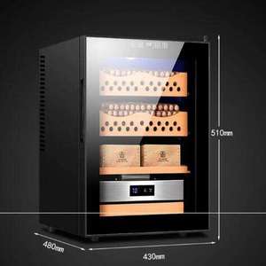 Humidores Electrónicos para Cigarros de Alta Calidad, Estantes de Madera de Cedro Español con Higrómetro Digital, Humidor para Cigarros - Product Image 1