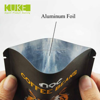 Op Maat Bedrukte Achterkant Afdichting Droog Fruit Mango Zakje Ritssluiting Voedsel Snack Aluminium Folie Vochtbestendig Zakje Drie Kant Afdichting Zak