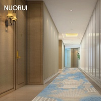 Alfombra Comercial Axminster de Guía de Trayectoria, Moderna, Geométrica, de Lana y Nylon Tejida para Apartamentos de Lujo y Proyectos Hoteleros