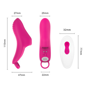 Cross-Border Fun Flirting Mujer G-Spot Vibrador Finger Sleeve Trigger Vibradores para masturbación femenina - Product Image 4