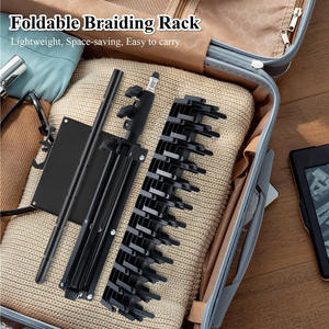 Support de perruque en métal tressé réglable, support pour outils de tressage de <span class=keywords><strong>cheveux</strong></span>, présentoir - Product Image 2