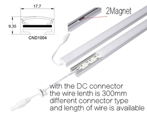 إضاءة رفوف 12 فولت و24 فولت، إضاءة LED تحت الخزائن، إضاءة ملونة RGB/دافئة/باردة للعرض، إضاءة زجاجية للرفوف الزاوية - Product Image 3