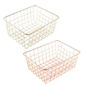 Panier de rangement de cuisine en acier inoxydable, grande capacité, résistant à la rouille, panier de rangement en fer pour légumes et Fruits sales, pour vêtements