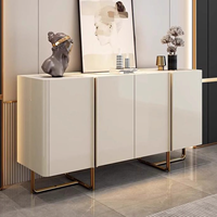 Ensembles de meubles de luxe modernes en bois massif pour salon/salle à manger/cuisine avec buffets commerciaux, tables d'appoint et armoires de rangement