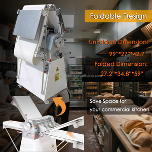 Máquina Laminadora de Masa de Alta Eficiencia para Panadería, Ideal para Prensar y Estirar Masa de Pizza, Tortilla y Pan Plano - Product Image 4