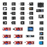 Kit éducatif de modules de capteurs 37-en-1 avec boîtier, incluant un capteur infrarouge et un module relais 5V, ensemble d'apprentissage DIY