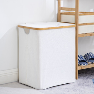 <span class=keywords><strong>Panier</strong></span> <span class=keywords><strong>à</strong></span> <span class=keywords><strong>linge</strong></span> pliable de grande capacité, <span class=keywords><strong>panier</strong></span> de rangement pour vêtements durable avec cadre en bambou, <span class=keywords><strong>panier</strong></span> <span class=keywords><strong>à</strong></span> <span class=keywords><strong>linge</strong></span> - Product Image 5