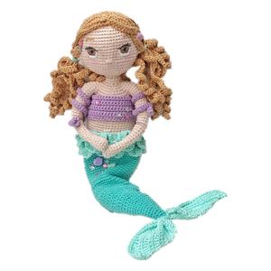 Vendita calda di alta qualità all'uncinetto ragazze regalo farcito sirena principessa giocattolo Amigurumi bambola con colore personalizzato - Product Image 5