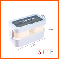 Lonchera Bento de Estilo Japonés, Linda y de Diseño Reciente, con 3 Compartimentos, Apta para Microondas, Hermética y Resistente a Fugas, para Adultos