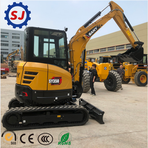 รถขุดขนาดเล็ก SY35U 3.8 ตัน บุ้งกี๋ 0.12 เมตร สำหรับใช้ในบ้าน รัศมีการเลี้ยวสั้น รับประกัน 1 ปี สำหรับงานจัดสวนและขุดร่อง - Product Image 1