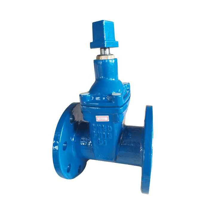 BS5163 DN150 PN25 ductile cast iron gate valve with square nut