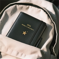 Carnet de notes A5 à couverture rigide imprimé sur mesure avec 100 feuilles, reliure parfaite et pochette pour un usage professionnel et personnel