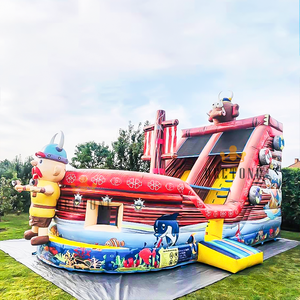 Grand <span class=keywords><strong>bateau</strong></span> <span class=keywords><strong>pirate</strong></span> gonflable, équipement de jeu aquatique, toboggan aquatique gonflable <span class=keywords><strong>pour</strong></span> <span class=keywords><strong>piscine</strong></span> - Product Image 6