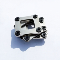 Accouplement à disques flexible en acier inoxydable de haute précision, packs de disques à 4/6/8 trous de boulons, à rainures, OEM