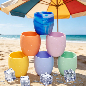 Gobelet à glace en silicone incassable de qualité alimentaire sans BPA pour bars, fêtes et extérieur, vente en gros OEM ODM - Product Image 1