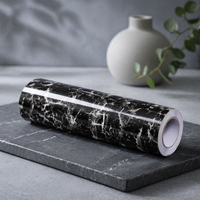 Papel tapiz y decoración de cocina, rollo de vinilo autoadhesivo con efecto mármol para el hogar, película de PVC impermeable para decoración de interiores