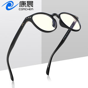 Monture de lunettes ovale classique en TR90, verres PC anti-lumière bleue, monture complète réglable, fabriquée à Wenzhou - Product Image 4