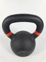 Lot de 6 Kettlebells en Fonte Revêtues de Vinyle Colorées (2kg, 6kg, 8kg, 10kg, 12kg, 16kg) pour Entraînement de Force à Domicile et en Salle de Sport