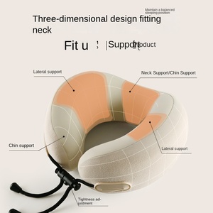 <b>Memory</b> <b>Foam</b> U-Shaped Pillow Travel Neck Support Sleeping Pillow Shoulder U-Cushion Airplane Trip Neck Pillow - Product Image 2