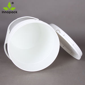 Seau en étain de 20 litres, robuste, noir, 5 gallons, avec couvercle, qualité alimentaire, impression couleur intégrale - Product Image 4