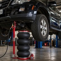 Cric pneumatique à air de 6 tonnes avec levier pliable, hauteur de levage max. 58,3 cm, pompe pneumatique, vente en gros, directement de l'usine chinoise pour le service de flotte
