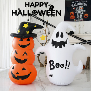 Halloween Pumpkin Tumbler 140Cm Inflatable Outdoor Yard Decoration With Witch Hat For Party Decor - Product Image 2