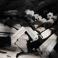 Charbon de bois en briquettes hexagonales pour chicha, combustion stable, 7500 Kcal, boîte de 10 kg, 4-5 heures, Vietnam