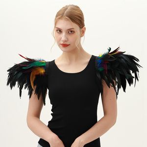 महिलाओं के बर्लस्क नृत्य पोशाक के लिए सुरुचिपूर्ण पंख कंधे लपेटें कार्निवल कैबरे प्रदर्शन-आरामदायक अनुकूलित रंग - Product Image 3