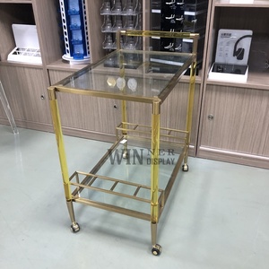 Đẹp hai lớp thân thiện với môi trường cho màn hình tùy chỉnh đứng cho khách sạn hãng hàng không chất lượng cao phong cách hiện đại dịch vụ xe đẩy - Product Image 2