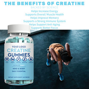 Gummies creatate gummies תמיכה בריאות שריר, להגדיל את האנרגיה שרירים, תוספת עם משפרי לפני פעילות גופנית - Product Image 2