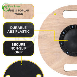 Fabricante de Zhensheng Durable antideslizante Venta caliente Diseño personalizado Tablero de equilibrio oscilante de madera circular - Product Image 3