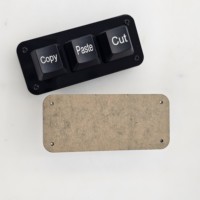 Keyboard salin, tombol numerik CTRL + CV Custom Mini 3 tombol, tombol mekanis, antarmuka tipe-c