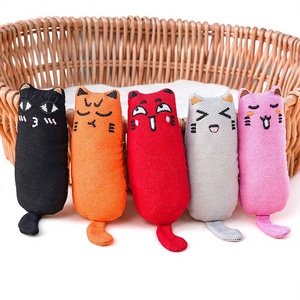Juguetes Masticables de Lona con Infusión de Menta, Seguros para Gatos, Duraderos, Resistentes a Mordidas, Rellenos de Hierba Gatera para Gatos - Product Image 1