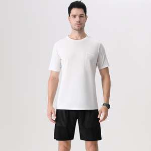 Individuell Bedrucktes Kompressions-Fitness-Shirt Sportliches Workout-T-Shirt Schnelltrocknendes Tanktop Kurzarm-Oberteil für Männer - Product Image 1