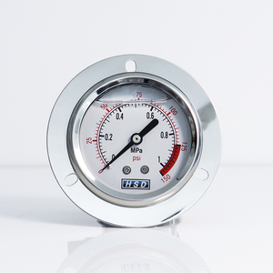 तरल और तेल प्रणाली के लिए इन60 अक्षीय स्टेनलेस स्टील भूकंपीय उच्च दबाव गेज - Product Image 1
