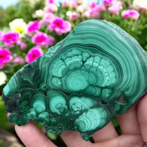 Plaque de malachite naturelle en gros, polie à la main, pierre précieuse de guérison - Product Image 3